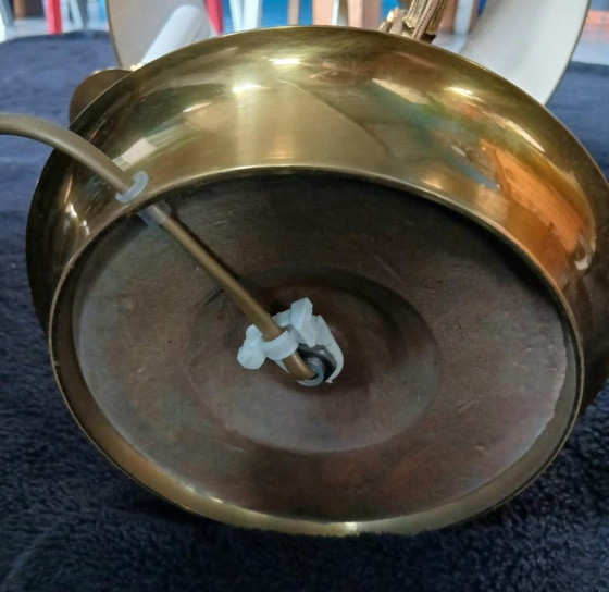 Exceptional Empire Style Bouillotte Lamp, Swan, Lucien Gau - Perfect Condition * – Table lamps, Metal, Brass (photo 11 of 14)