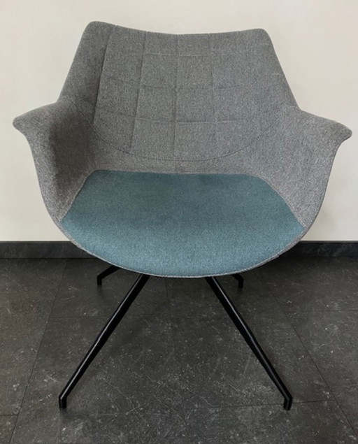 5 eetkamerstoelen Zuiver - Doulton grijs-staalblauw