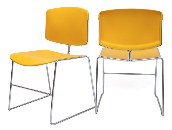 Set di 6 sedie Max Stacker – Steelcase Strafor, Sedie da pranzo, Cromo (photo 5 of 13)
