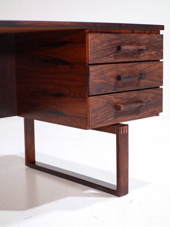 Image 1 of Vrijstaand bureau Jensen & Valeur Dyrlund palissander 1960s