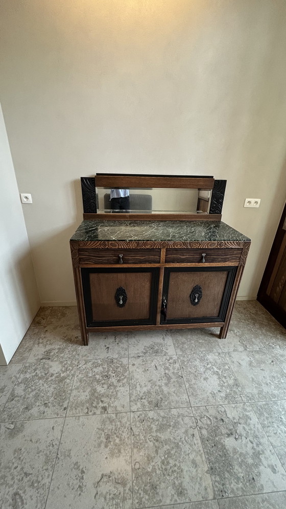 Image 1 of Auténtico conjunto de salón de madera de estilo neorrenacentista/art déco