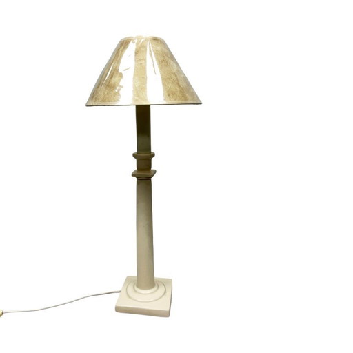 Table Lamp By Kostka France (Ref. T 200), Ceramic, 1970s/80s, Retro/Vintage Column Style.
