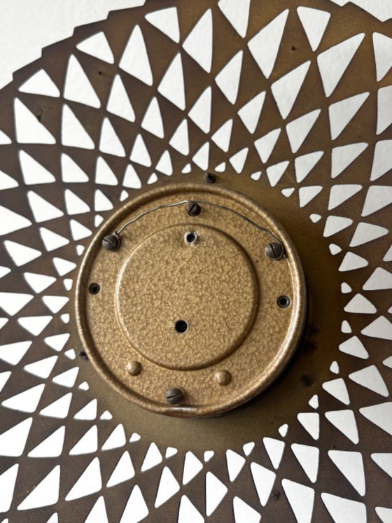 Beautiful vintage MCM starburst or sunburst barometer 50s 60s, Clocks, Glass, Metal, Black (photo 7 of 7)