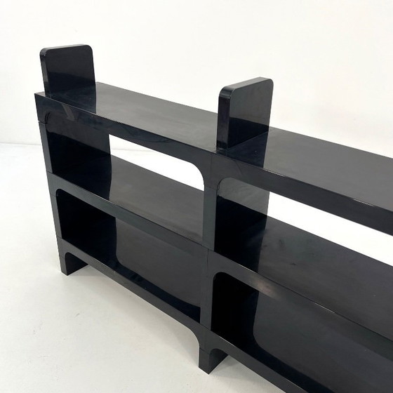 Image 1 of Zwarte modulaire plank van Olaf Von Bohr voor Kartell, jaren 70