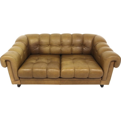 Vintage-Ledersofa, Schweden 1990
