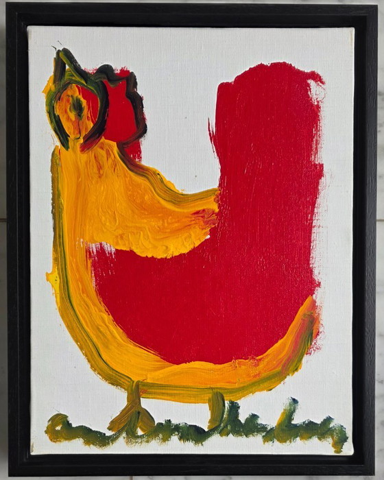 Image 1 of Chicken or Rooster - Framed with baking frame beautiful work