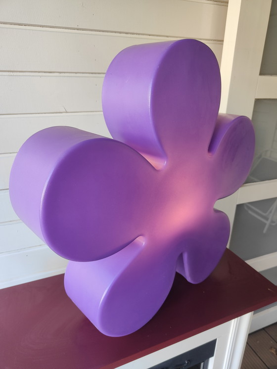 Image 1 of Floor or Table Lamp in the Shape of a Colored Flower