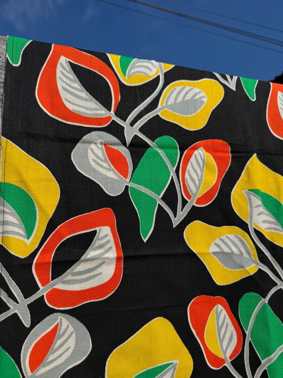 Colorful 70s Pop Curtains, Wall decoration, Cotton, Multi Color (photo 14 of 15)