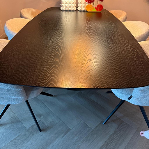 Table de salle à manger Eforma Rotolo en bois 240x120 cm