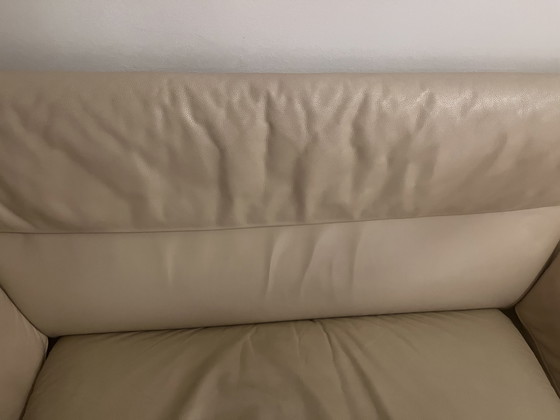 Image 1 of De Sede DS 2011/2 Two-seater leather sofa couch Contemporary Bauhaus Mid Century Space Age