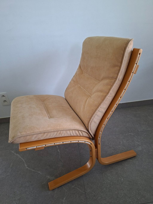 Vintage EKORNES Sessel – Ausstellungsstück – Hergestellt in Norwegen – 2 zitsbanken, Polyester