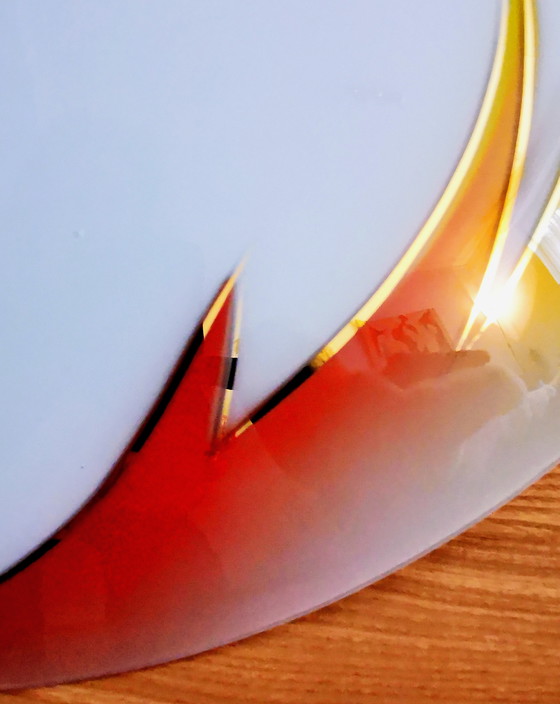 Image 1 of 1960er Jahre Deckenlampe, Glas