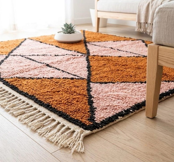 Tappeto in lana con motivi geometrici 170/270cm, Tappeti, Nero (foto 4 di 6)