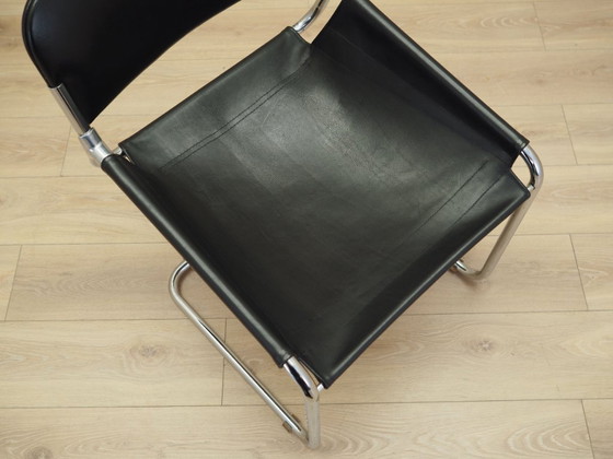 Image 1 of Leather chair, Italian design, 1970s, production: Italy
