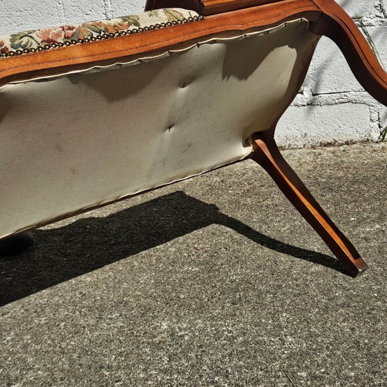 Image 1 of Franse telefoonbank/tweezitsbank/roddelbank - Louis XV-stijl - jaren 70
