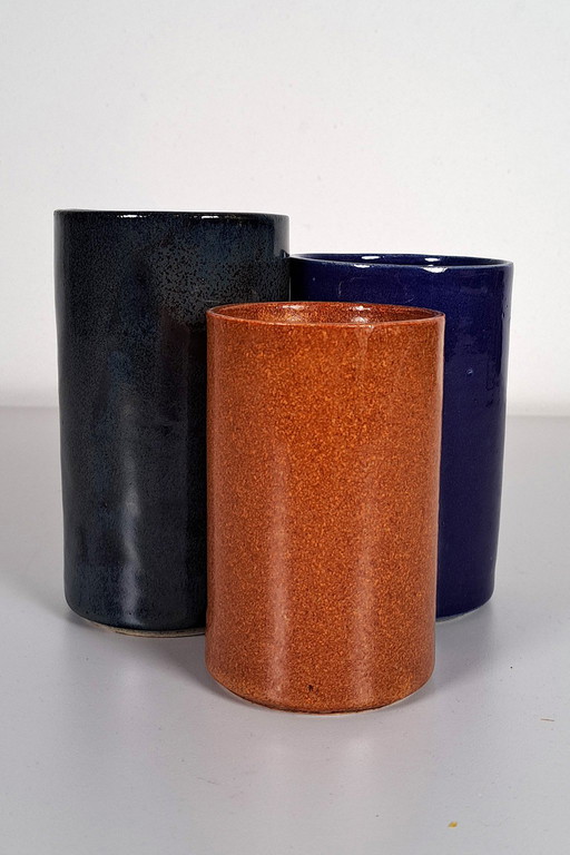 Studio ceramic set of vases