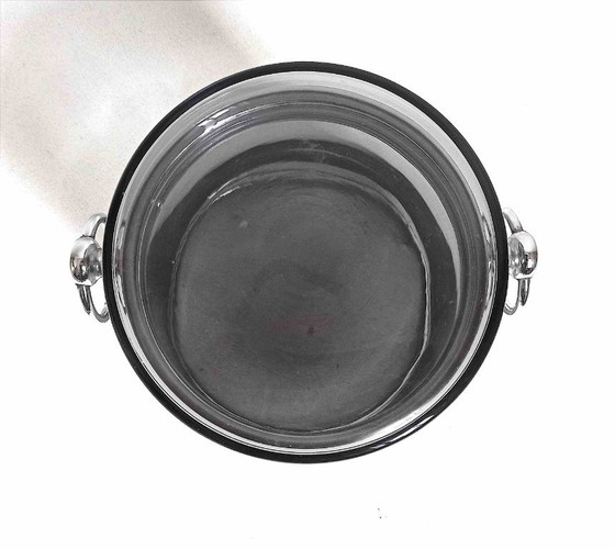 Secchiello per il ghiaccio, anni '70, diametro 22 cm – Accessori da tavola, Glass, Metal (photo 7 of 12)