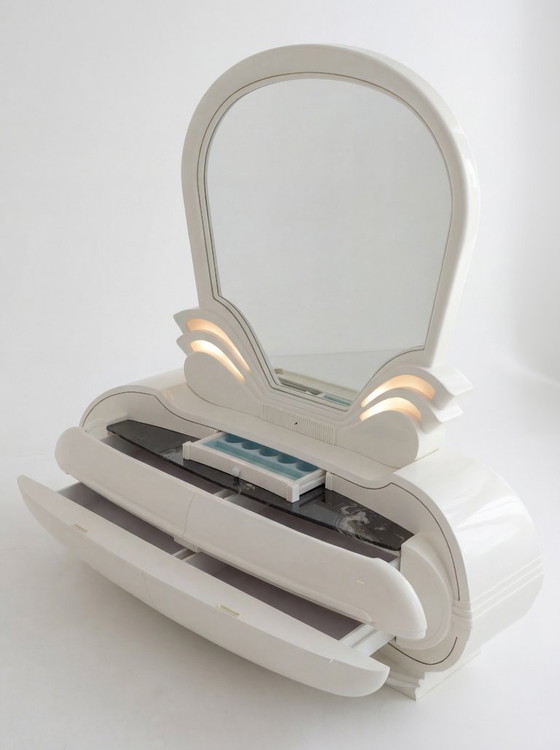 Image 1 of Tavolo da toeletta illuminato vintage di Fonte del Mobile, anni '70