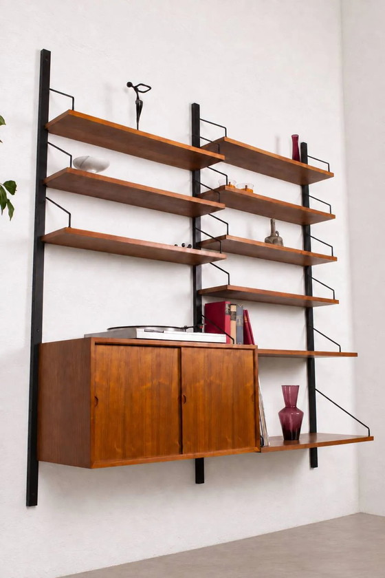 Poul Cadovius Shelving System Cado Royal Vintage Teak 60s – Shelving unit, Wood, Metal, Scandinavian (photo 4 of 16)