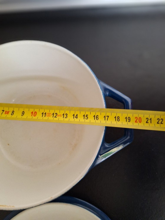 Image 1 of Set van 4 gietijzeren vintage Copco Denmark pannen