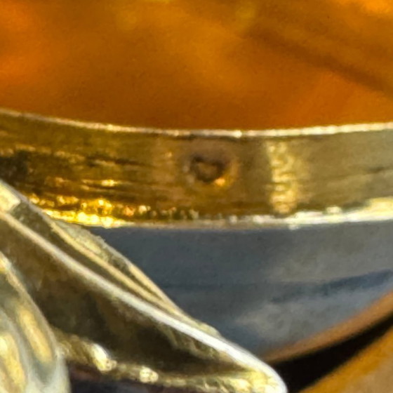 Image 1 of 19th-century French Ex-Voto Heart - Silver & Gilt - "Reconnaissance" - Lourdes - ca. 1850-.