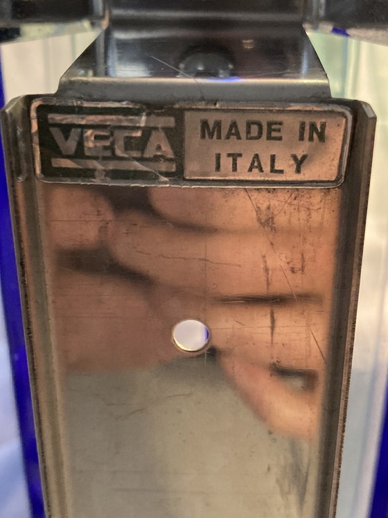 Image 1 of 2 applique da parete di VECA in vetro colorato e metallo