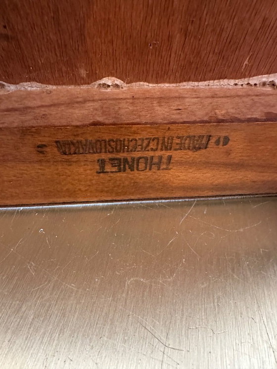 Image 1 of Lot de 6 chaises Bistrot Thonet vintage en bois 1960'S
