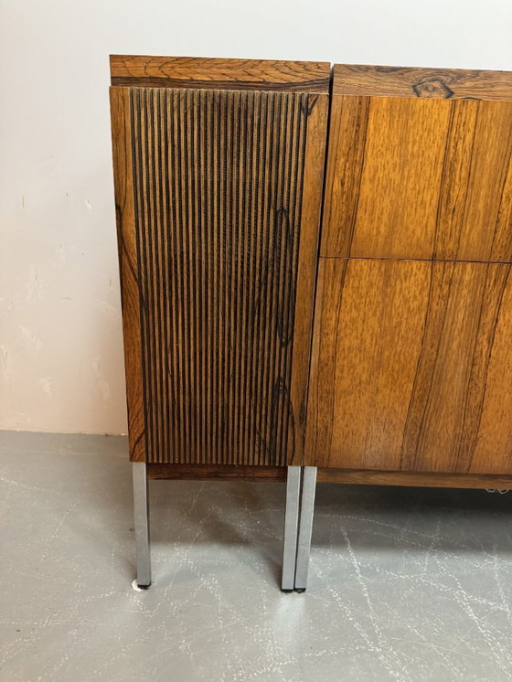Image 1 of Mid-Century Blaupunkt Arizona Stereo Console with Integrated PE2010 Turntable and Matched Rosewood Veneer Speakers, Germany 1960