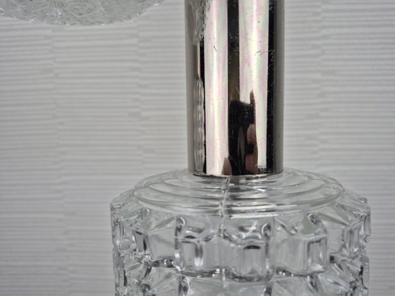 Vintage set (3) cascade hanglampen jaren 60, 70. – Chroom (photo 4 of 10)
