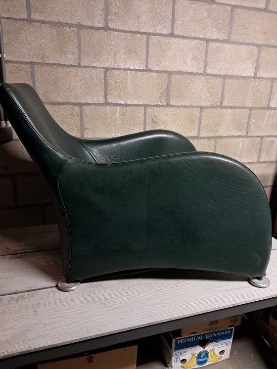 Image 1 of Vintage Montel Lederen Fauteuil