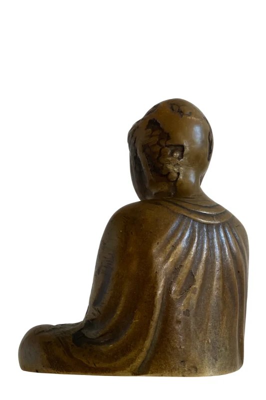 Estatua japonesa de Buda de bronce macizo – Esculturas, Bronze (photo 5 of 11)
