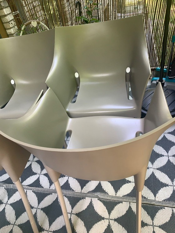 Image 1 of Sedie Dr NO di Philippe Starck per Kartell e tavolo DR. NA di Philippe Starck per Kartell.