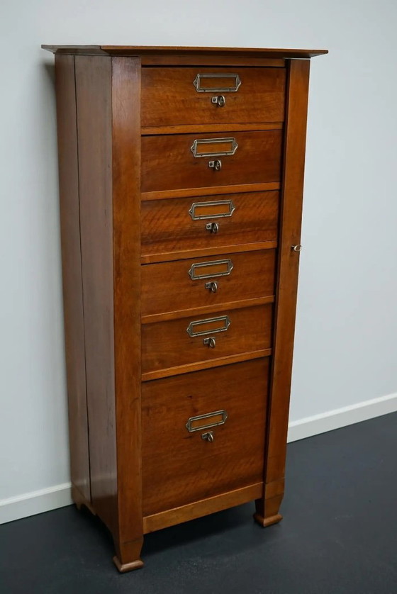 Image 1 of Französischer Aktenschrank oder Kommode aus Mahagoni, 1930er