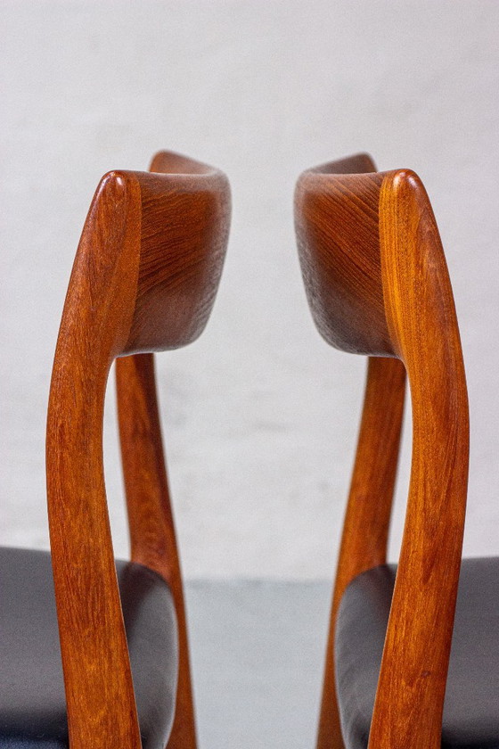 6 sedie Niels O. Möller modello 77 in teak danese, vintage anni '60 – Niels Otto Møller, Sedie da pranzo (photo 3 of 21)