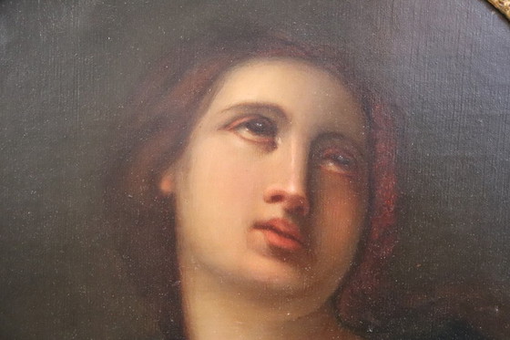 Image 1 of Pintura al óleo sobre lienzo, María Magdalena en oración, siglo XIX