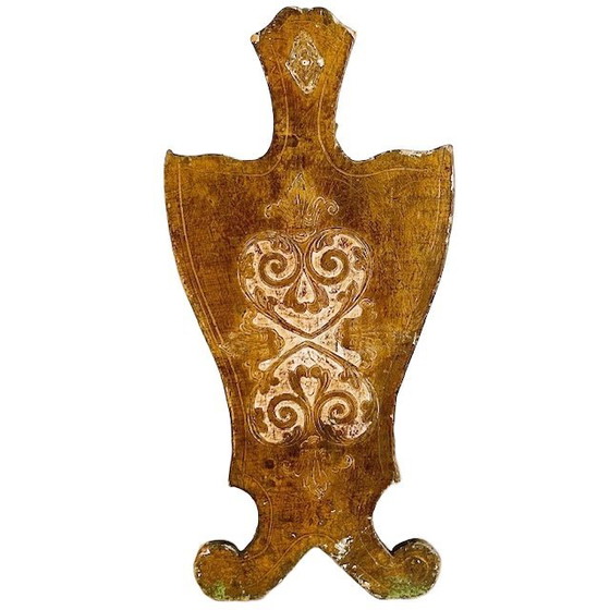 Image 1 of Vintage Florentine gold Hollywood Regency magazine rack 1970s