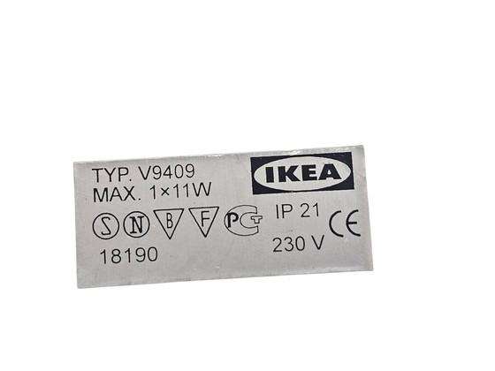 Ikea - Modello Jod - Tipo V9409 - Vetro - Metallo - Cromo - Svezia - Anni '90 – Applique, Glass (photo 5 of 5)