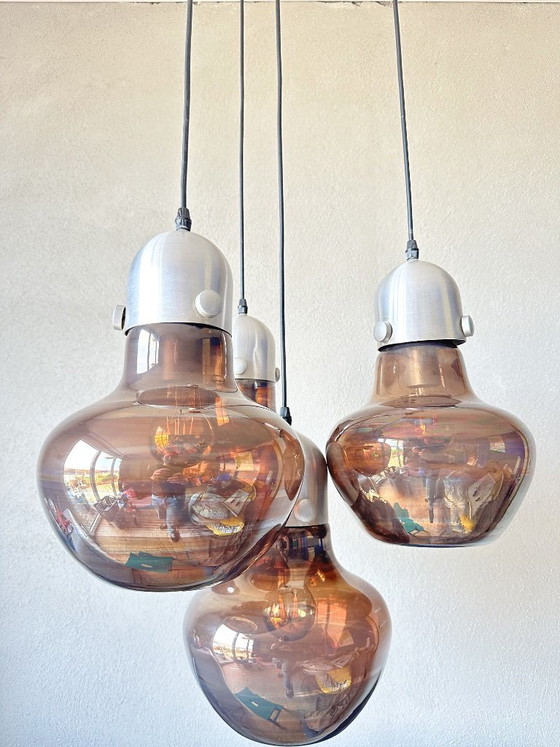 Vintage Nettetal Leuchten cascade lamp – Pendant lamps, Glass, Aluminium (photo 9 of 15)