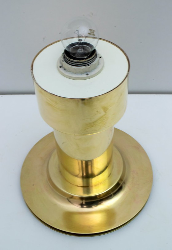 Image 1 of Lámpara de mesa italiana de latón de mediados de siglo, años 60