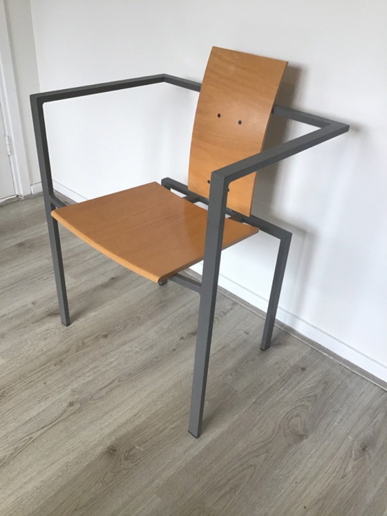 Chaise design Trix – foster, Chaises de salle à manger, Metal, Wood (photo 3 of 9)