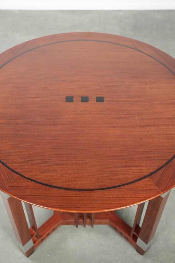Image 1 of Ronde Schuitema design Art Deco bijzet/ salontafel uit de Decoforma serie