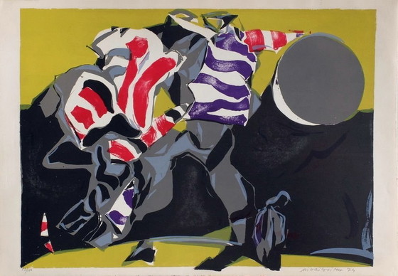 Image 1 of Milorad MIHAILOVITCH Calcio Litografia firmata 1974