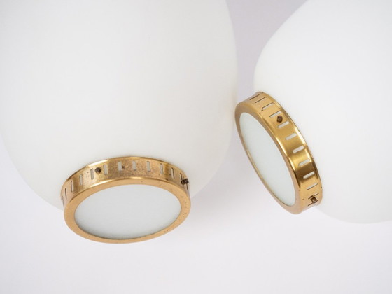 Image 1 of Coppia di 2 lampade a sospensione vintage danesi Kina di Bent Karlby, Lyfa, 1946