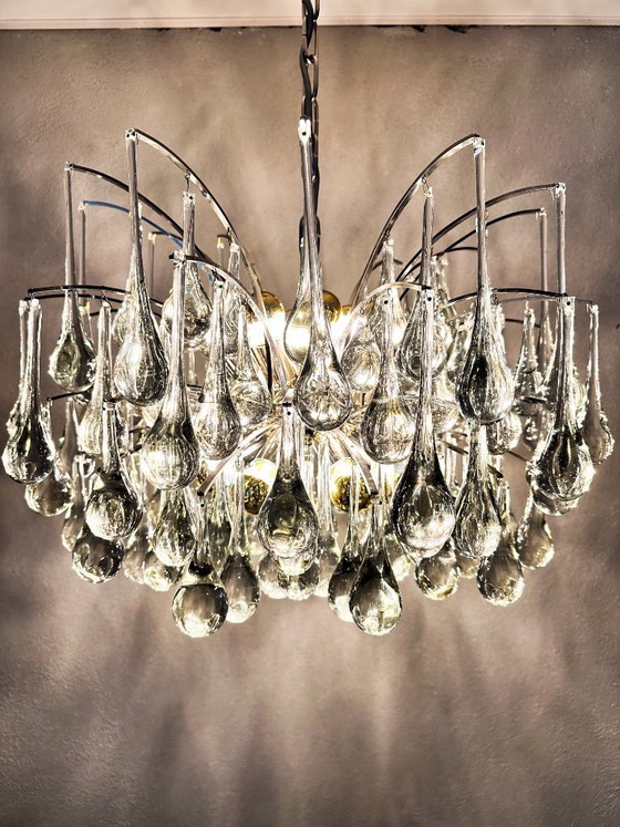 Image 1 of Grande lampadario vintage a goccia di Christoph Palme