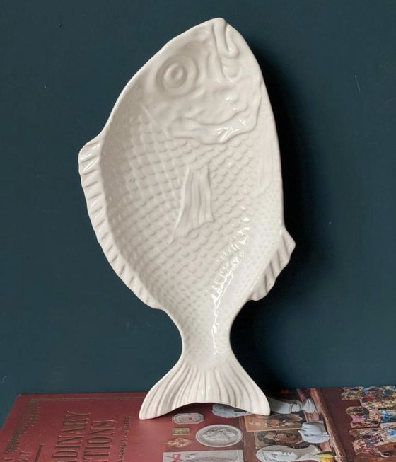 Image 1 of Bordallo Pinheiro serving dish in the shape of a fish