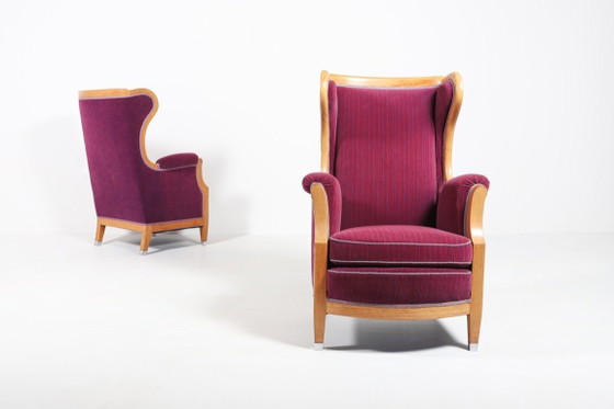 Image 1 of Par de sillones de salón diseñados por Oscar Nilsson, Suecia, década de 1960.