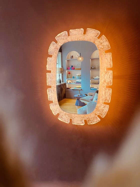 Image 1 of Miroir et éclairage Egon Hillebrand années 70