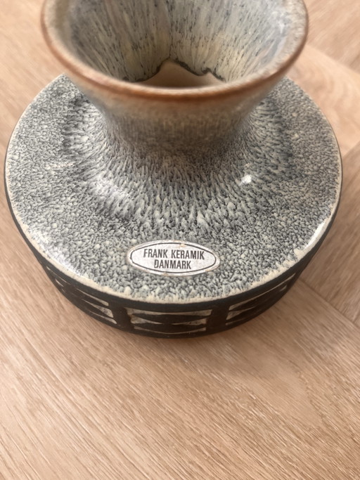 Mid Century Pottery Vase From Frank Keramik 1960s – vazen, Ceramic (photo 2 of 7)