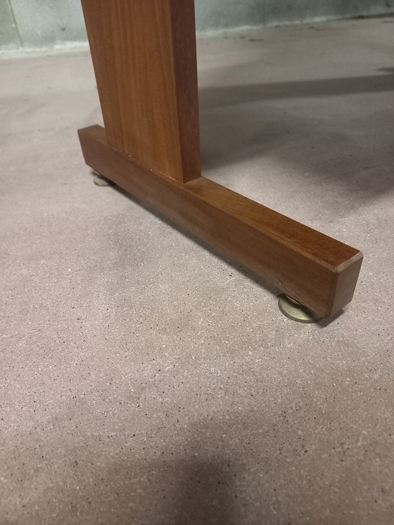 Cabinet with drop-down door, Wood, Brass, Brown (photo 4 of 6)
