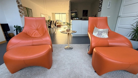 Leolux Darius 2x + 2x pouf – Fauteuils, Cuir (photo 2 of 5)